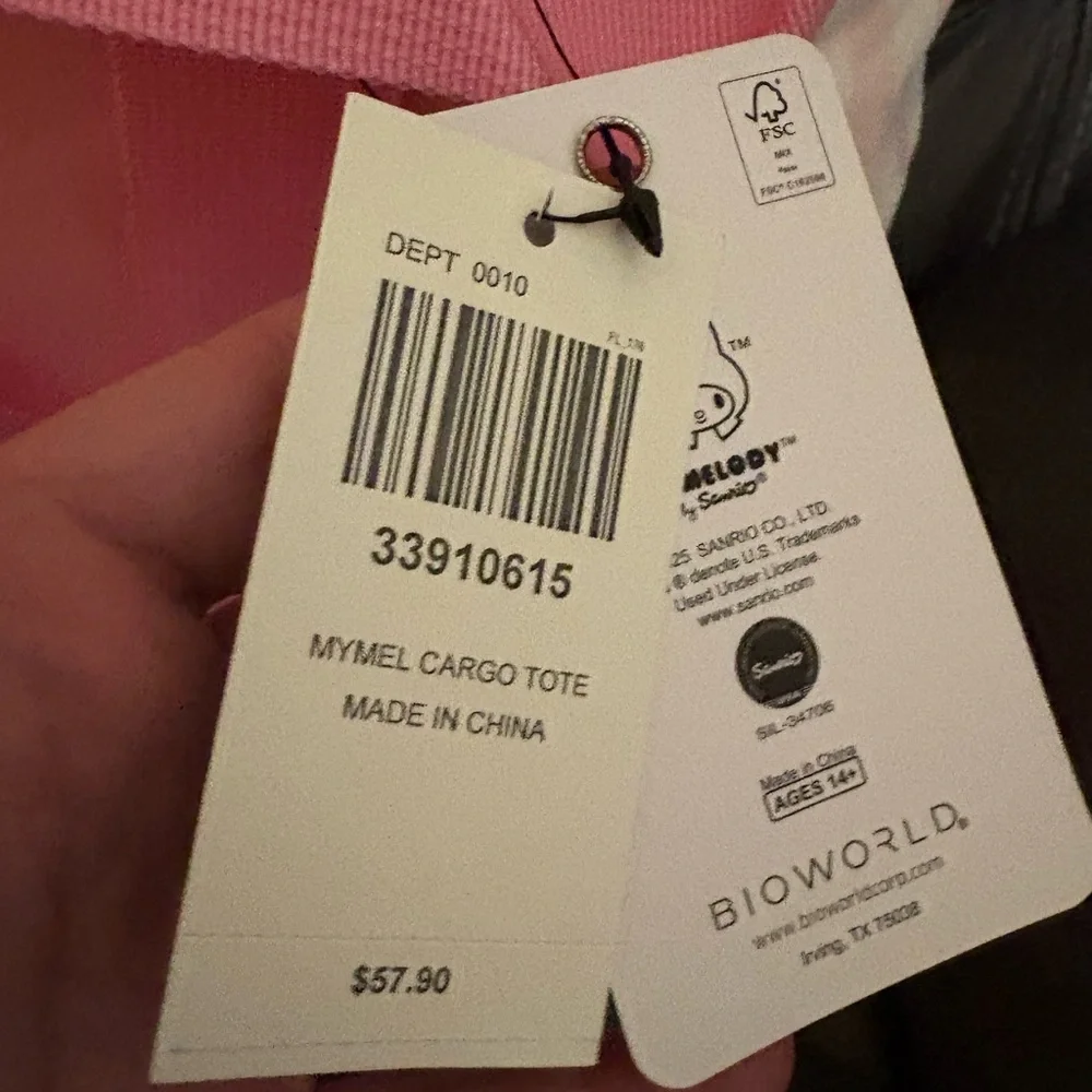 Hot Topic Pink My Melody Tote Bag - Picture 5 of 6